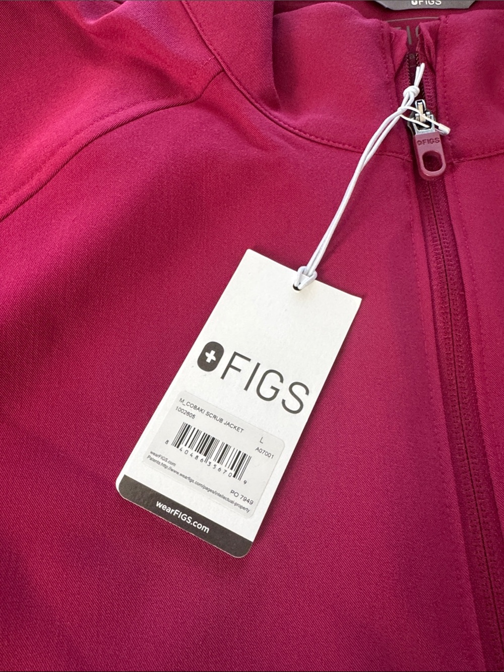 Figs Cobaki Scrub Zip Up Jacket - Picture 3 of 4